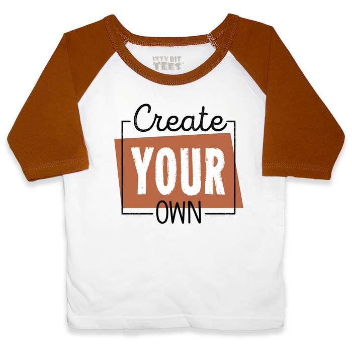 Create Your Own Customizable Itty Bit Tee — Raglans Toddlers — Bear Buggy®